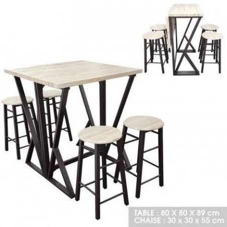 Lote de 2 mesas altas de celebración – GALA – Mesas de bar, plegables,  Ø80cm x 110cm