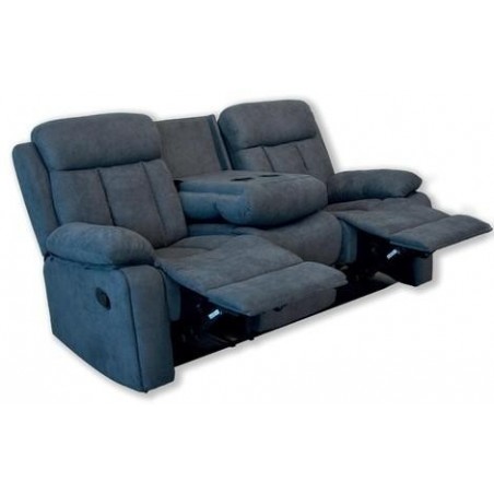 Conjunto de sofás 2+3 plazas relax, reposapiés abatibles, respaldo  reclinable - Roma - MEBLERO