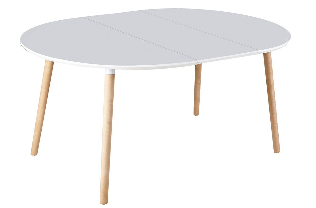 Mesa Comedor Extensible Nordika 100 - 140 - 180 cm Blanco / Haya - imagen 2