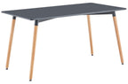 Mesa Comedor Fija Nordika 140x80 cm Gris / Haya