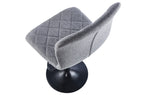 Taburete Giratorio Britain Tejido Gris / Negro - imagen 2
