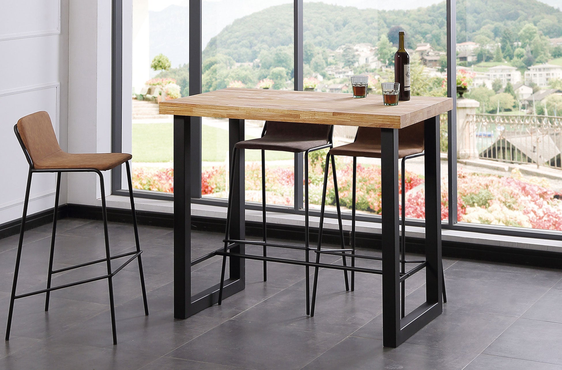 Mesa Alta Loft 120x70 cm Roble