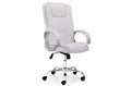 Sillón Giratorio Atlas Símil Piel Blanco