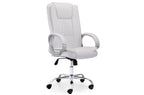 Sillón Giratorio Atlas Símil Piel Blanco