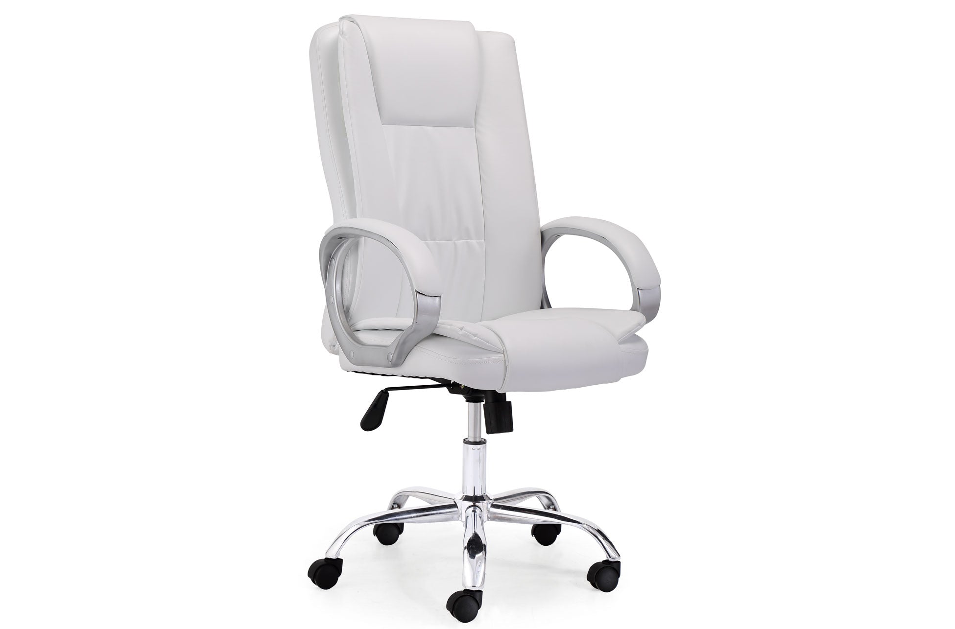 Sillón Giratorio Atlas Símil Piel Blanco