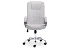 Sillón Giratorio Atlas Símil Piel Blanco - imagen 4