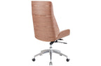 Sillón Giratorio Ulrich Símil Piel Blanco Crema