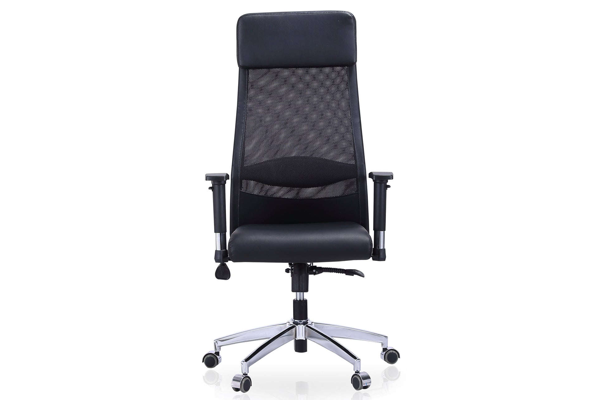 Sillón Giratorio Airflow Símil Piel / Red Transpirable Negro - imagen 2