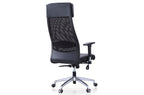 Sillón Giratorio Airflow Símil Piel / Red Transpirable Negro - imagen 3