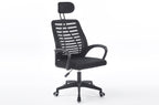 Sillón Giratorio con Reposacabezas Kneck Red Transpirable