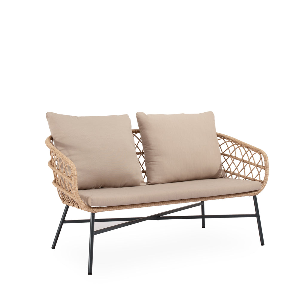 Conjunto de jardín PERUGIA (sofá + sillones + mesa centro)