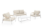 Conjunto de jardín MUSCAT (sofá + sillones + mesa centro)