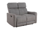 Sofá Relax 2 Plazas con 2 Relax Manuales Pilot Tejido Leo - Beige