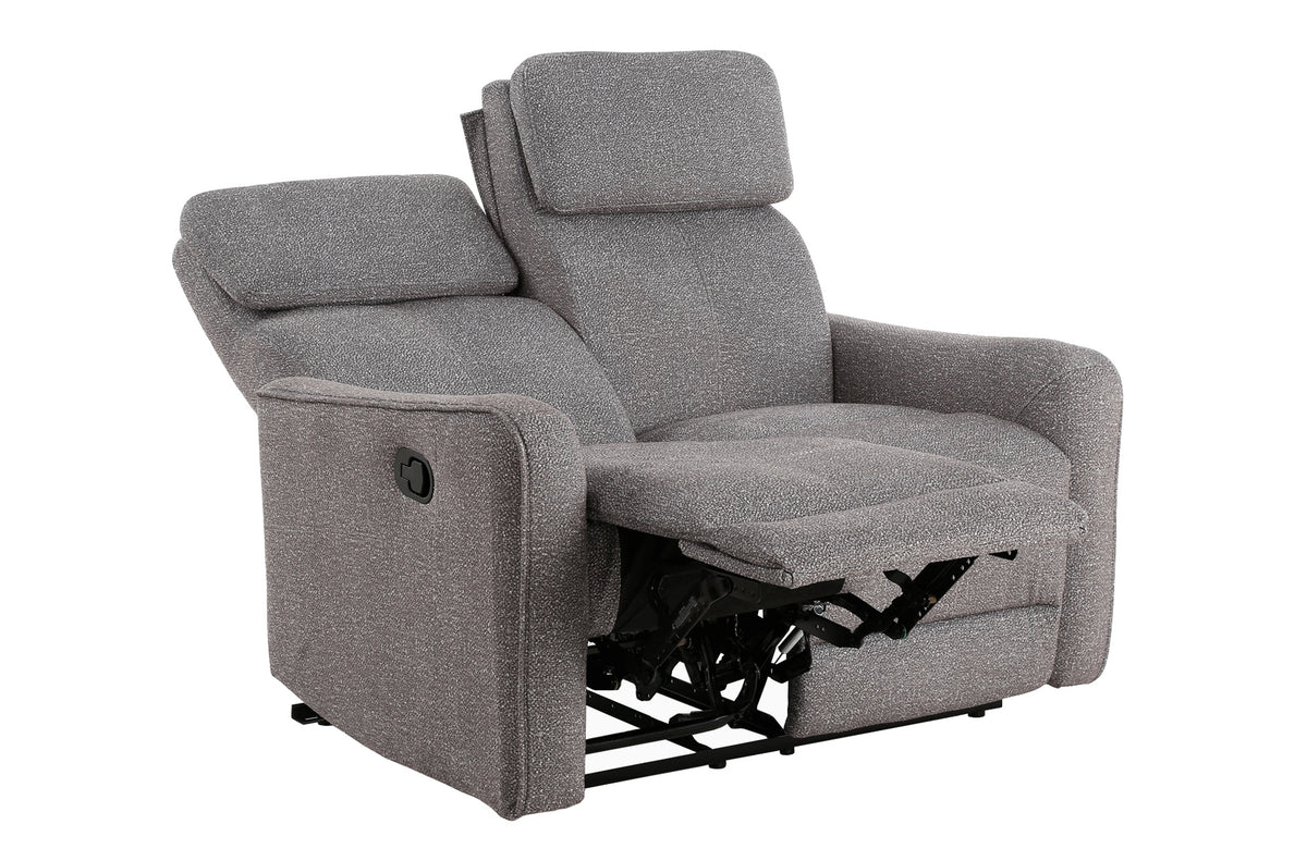 Sofá Relax 2 Plazas con 2 Relax Manuales Pilot Tejido Leo - Beige