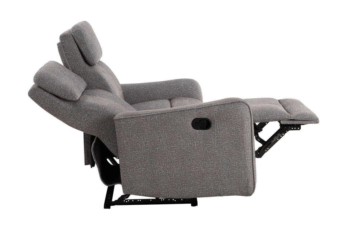Sofá Relax 2 Plazas con 2 Relax Manuales Pilot Tejido Leo - Beige