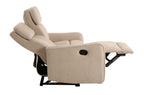 Sofá Relax 2 Plazas con 2 Relax Manuales Pilot Tejido Leo - Gris