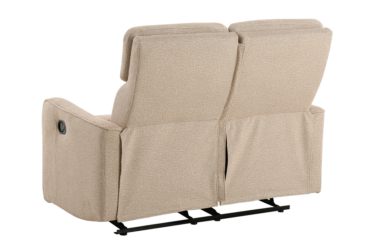Sofá Relax 2 Plazas con 2 Relax Manuales Pilot Tejido Leo - Gris