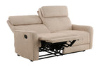 Sofá Relax 3 Plazas con 2 Relax Manuales Pilot Tejido Leo Beige - Beige