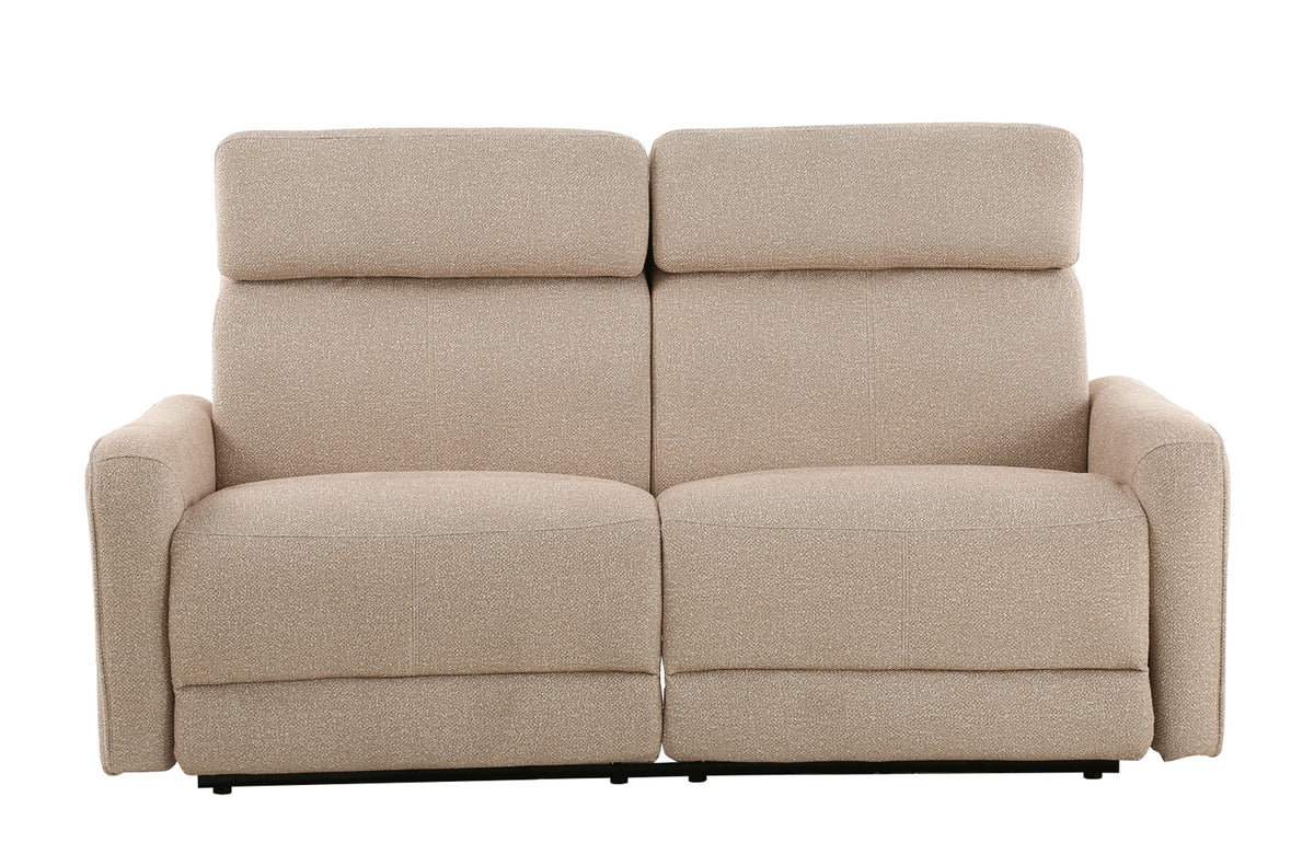 Sofá Relax 3 Plazas con 2 Relax Manuales Pilot Tejido Leo Beige - Beige