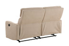 Sofá Relax 3 Plazas con 2 Relax Manuales Pilot Tejido Leo Beige - Beige