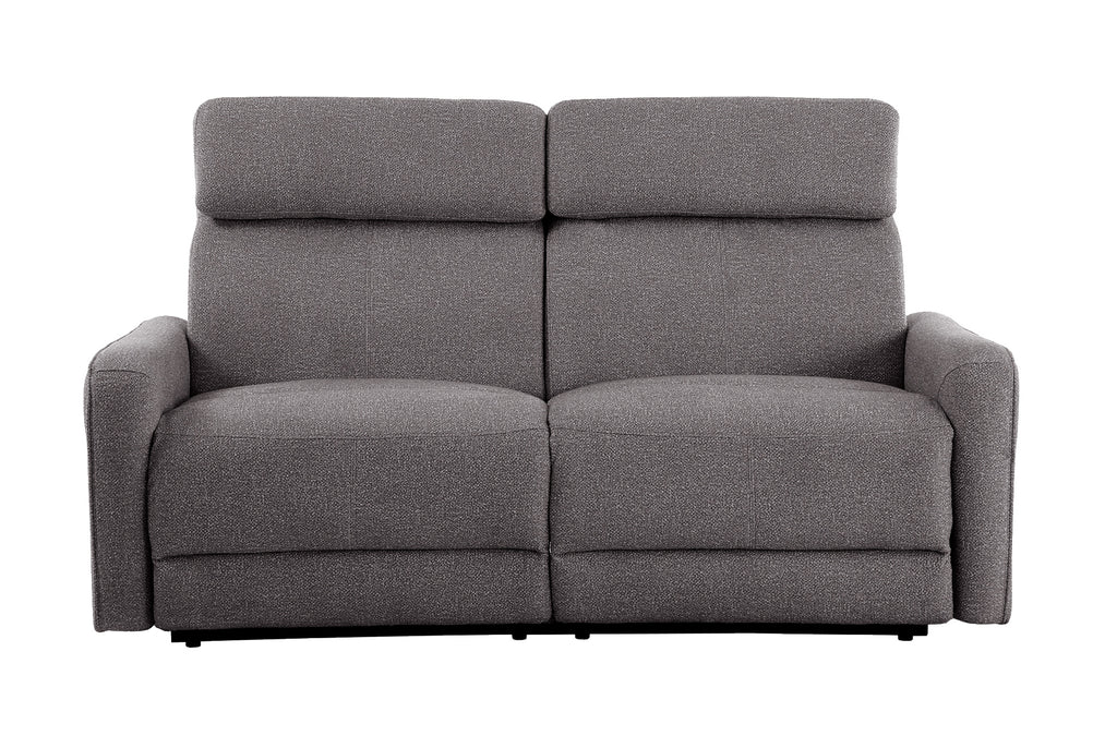 Sofá Relax 3 Plazas con 2 Relax Eléctricos Pilot Tejido Leo - Gris