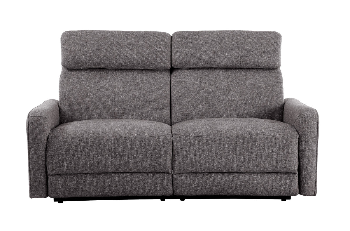 Sofá Relax 3 Plazas con 2 Relax Eléctricos Pilot Tejido Leo - Gris