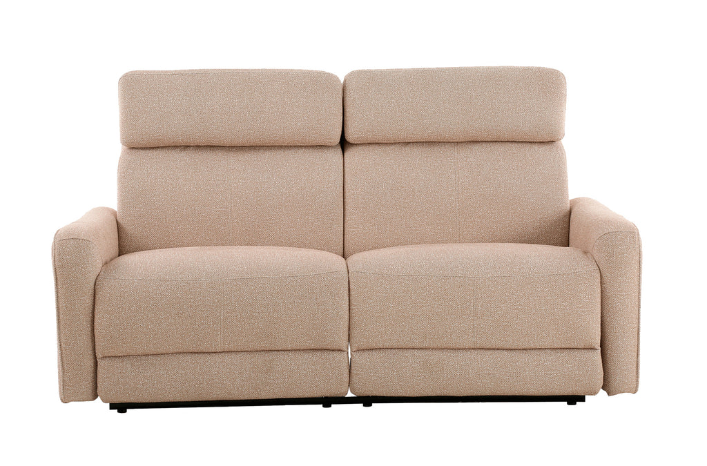 Sofá Relax 3 Plazas con 2 Relax Eléctricos Pilot Tejido Leo - Beige