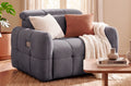 Sillón Relax Eléctrico Gustaf Tejido Leo - Gris