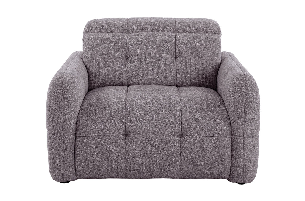 Sillón Relax Eléctrico Gustaf Tejido Leo - Gris