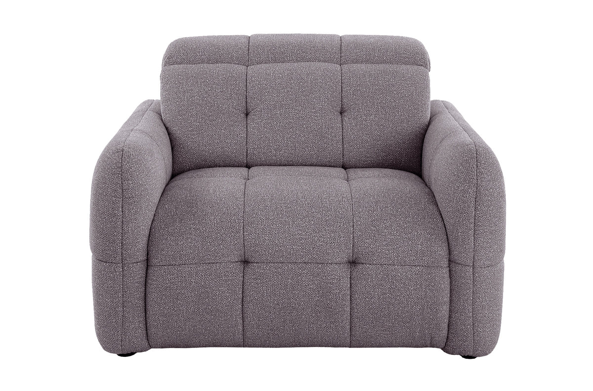 Sillón Relax Eléctrico Gustaf Tejido Leo - Gris