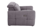 Sillón Relax Eléctrico Gustaf Tejido Leo - Gris