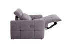 Sillón Relax Eléctrico Gustaf Tejido Leo - Gris