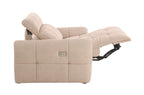 Sofá 3 Plazas 2 Relax Gustaf Tejido - Beige
