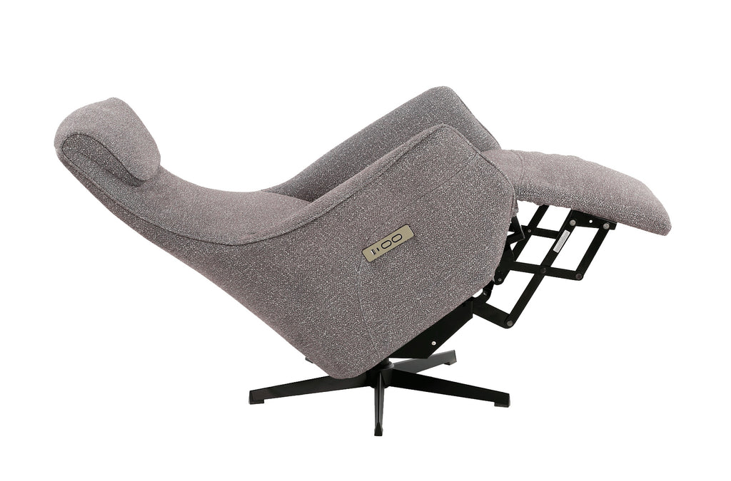 Sillón Relax Eléctrico Zero Gravity Tejido Leo - Gris