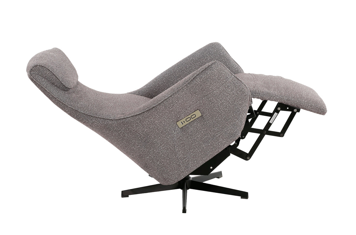 Sillón Relax Eléctrico Zero Gravity Tejido Leo - Gris