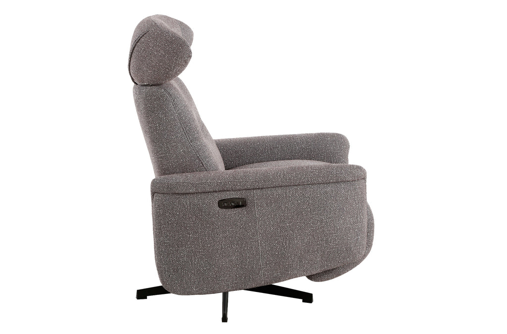 Sillón Relax Eléctrico Valter Tejido Gris - Gris
