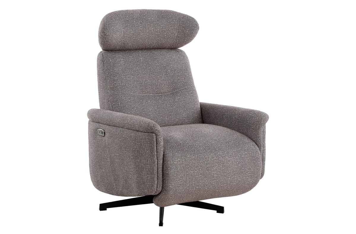 Sillón Relax Eléctrico Valter Tejido Gris - Gris