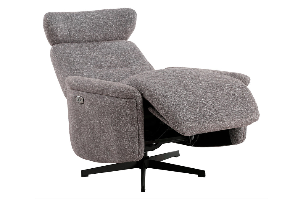 Sillón Relax Eléctrico Valter Tejido Gris - Gris