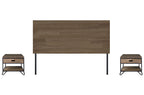 Cabecero Cama 100 Industrial Roble / American / Negro - imagen 2