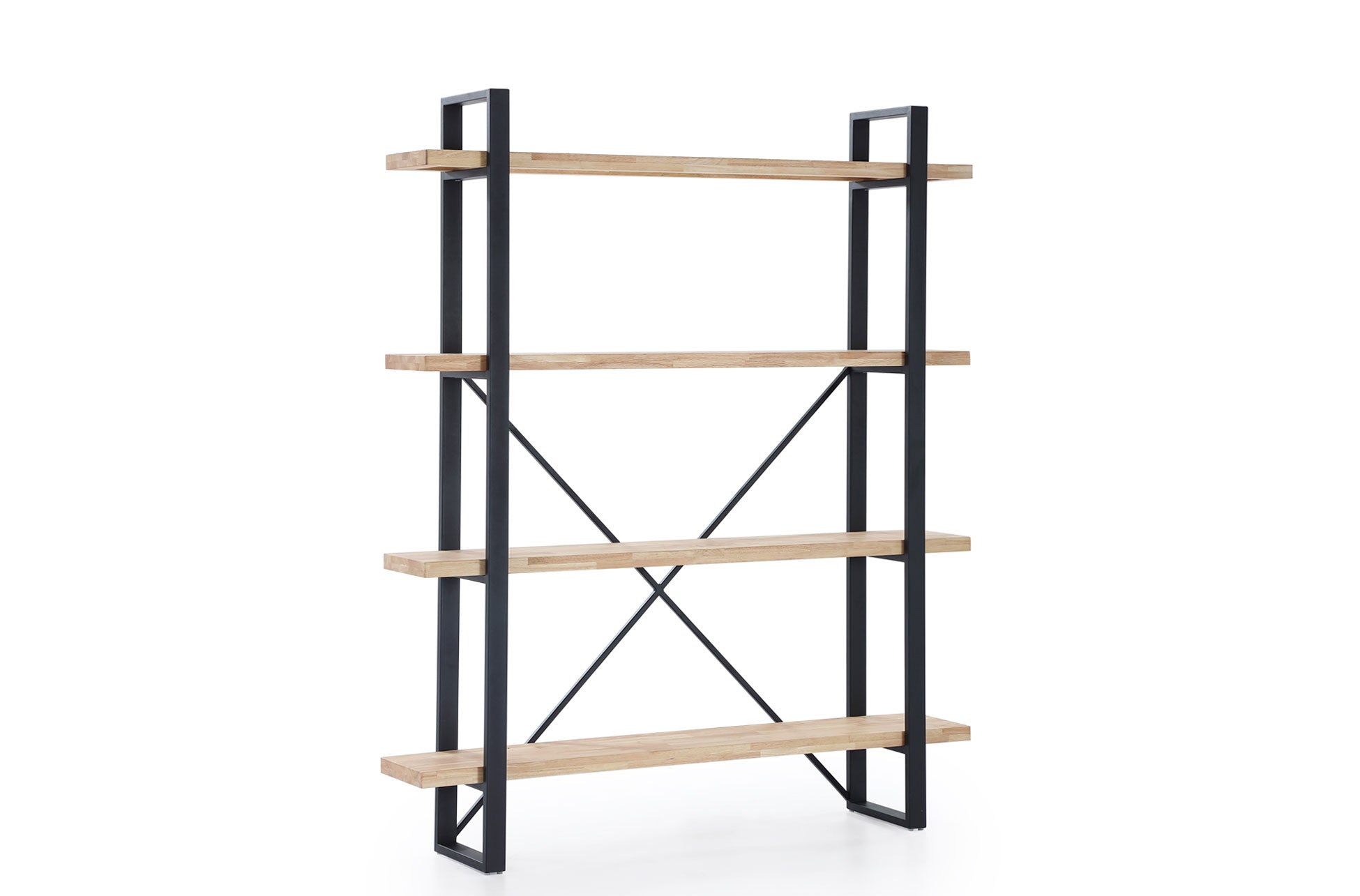 Estantería Alta Plank Roble / Negro
