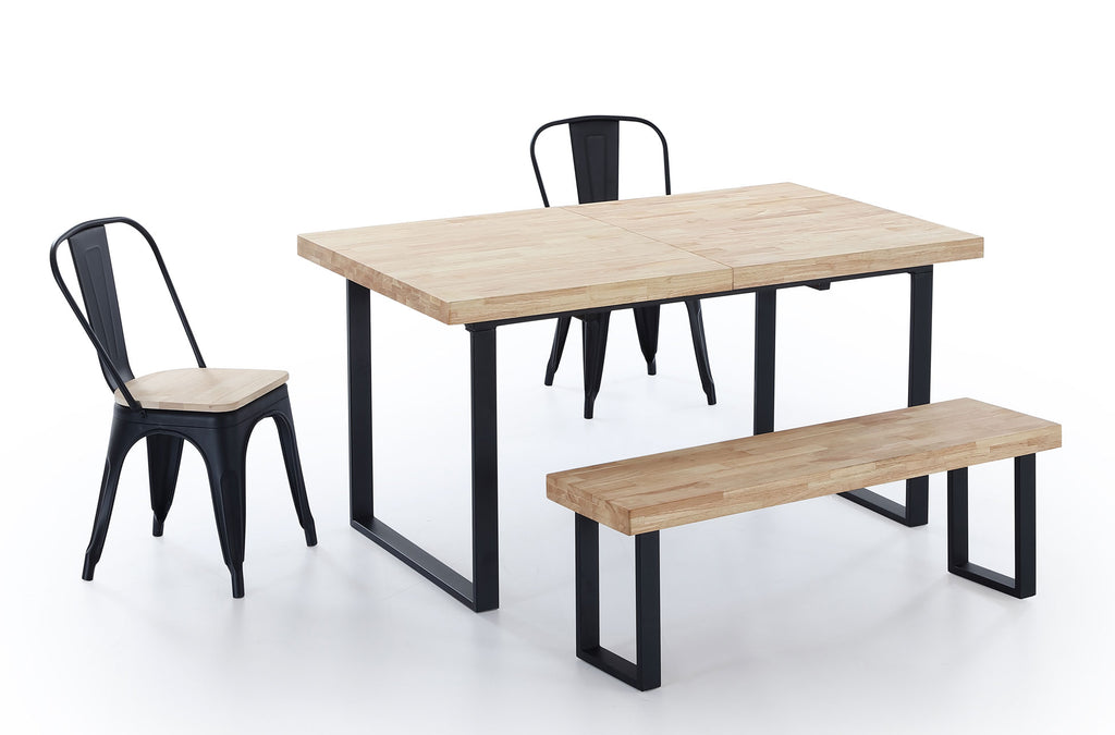 Mesa Comedor Extensible Natural 140 - 180x80 cm Roble / Nordish - imagen 2