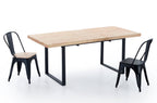 Mesa Comedor Extensible Natural 140 - 180x80 cm Roble / Nordish - imagen 3