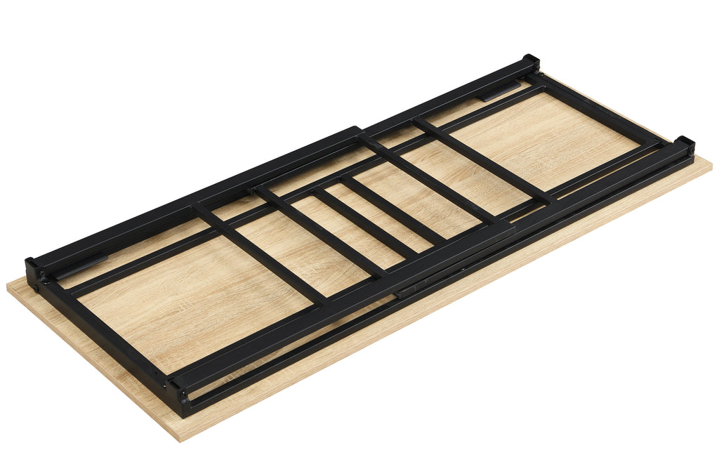 Mesa Estudio Plegable 120x50 cm Oak / Negro - imagen 4