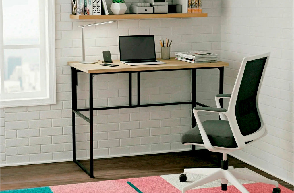 Mesa Estudio Plegable 120x50 cm Oak / Negro - imagen 6