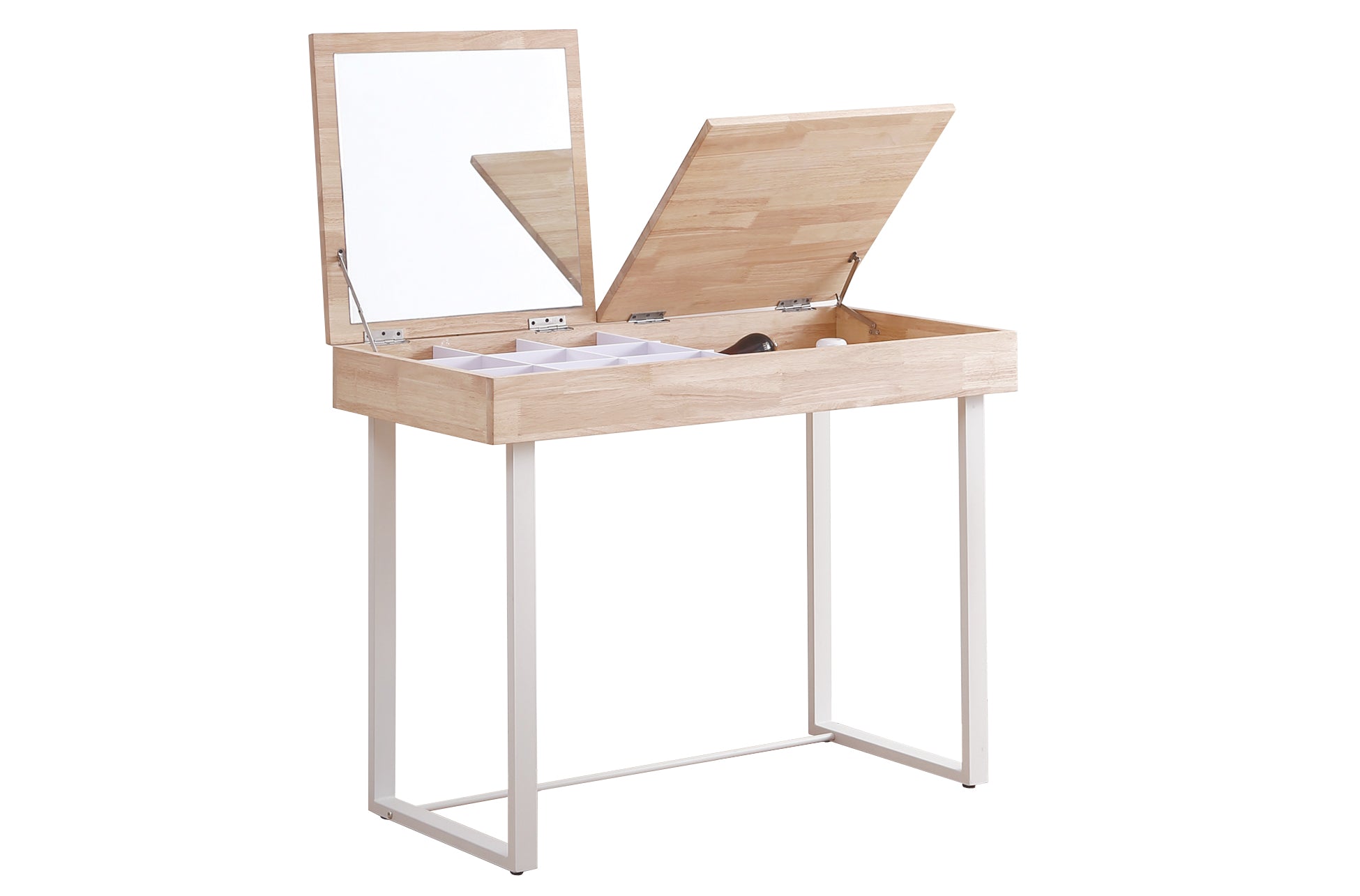 Mesa / Tocador con Espejo Pretty 100x50 cm Nordish / Blanco