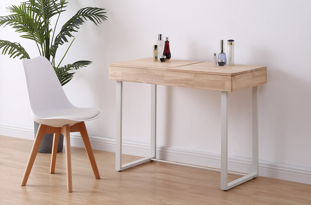Mesa / Tocador con Espejo Pretty 100x50 cm Nordish / Blanco - imagen 2