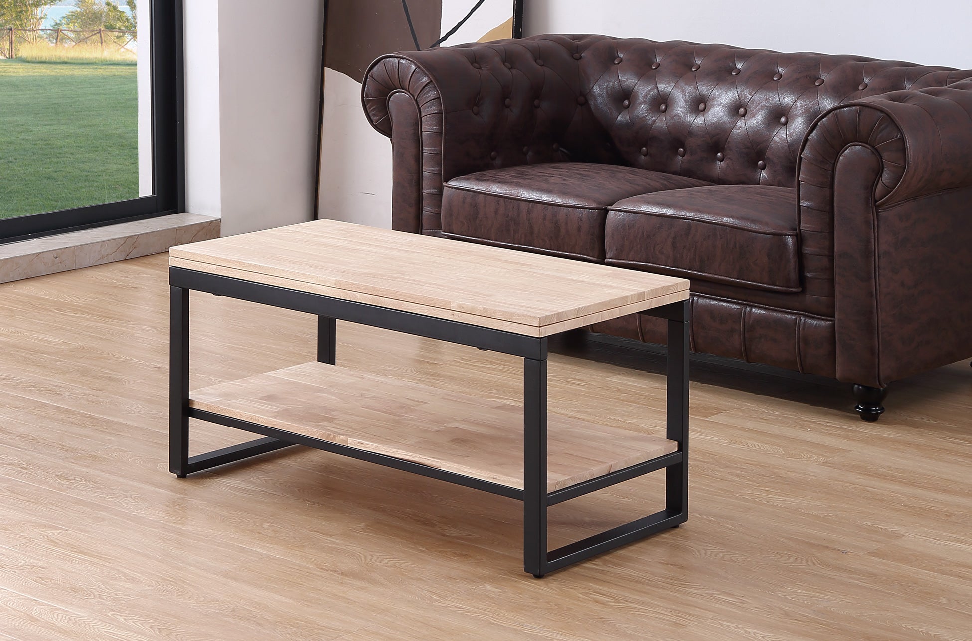 Mesa Centro Elevable y Extensible Steve 100x45 cm Roble - imagen 2
