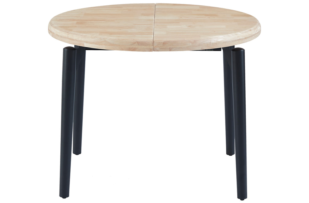 Mesa Comedor Redonda Extensible 100 - 140 - 180 cm Moon Nordish / Negro - imagen 2