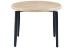 Mesa Comedor Redonda Extensible 100 - 140 - 180 cm Moon Nordish / Negro - imagen 2