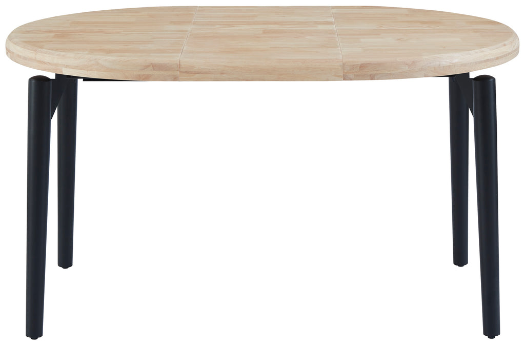 Mesa Comedor Redonda Extensible 100 - 140 - 180 cm Moon Nordish / Negro - imagen 4